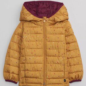 GAP Toddler Girls Golden Ochre Yellow Cold Control Puffer Jacket Size 4T